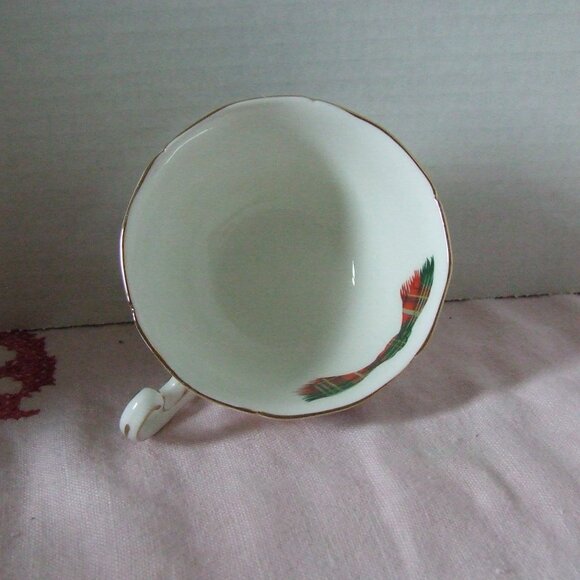 Adderley New Brunswick Canada vintage teacup and saucer tartan bone china 80s - Picture 9 of 11